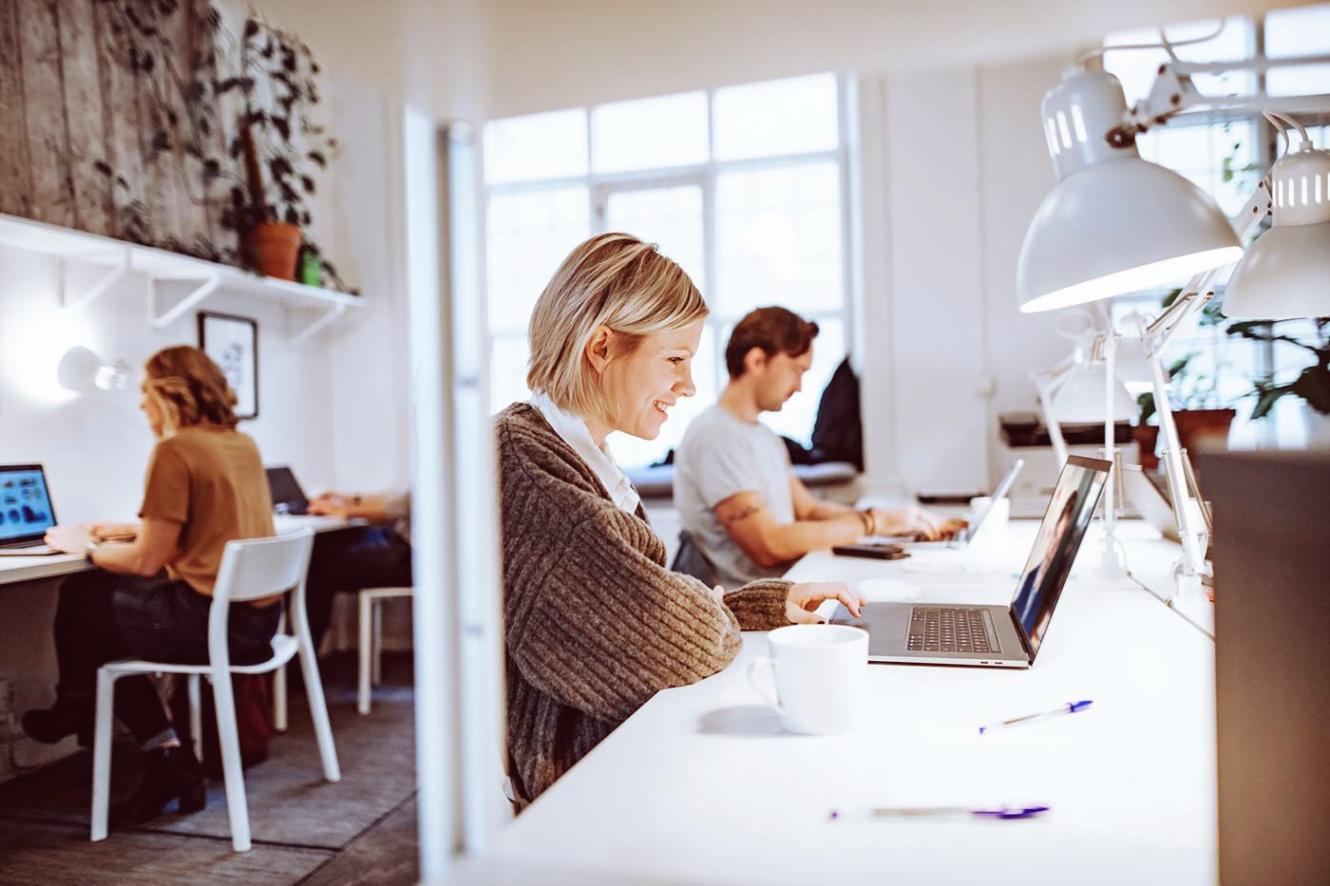 Financial planning workspace with modern tools and resources